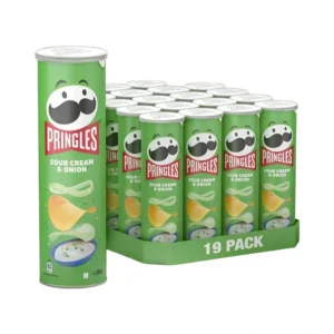 PRINGLES CREAM & ONION 165G X 19 - Image 1